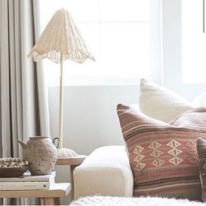 Lillian August Parasol Rattan Table Lamp